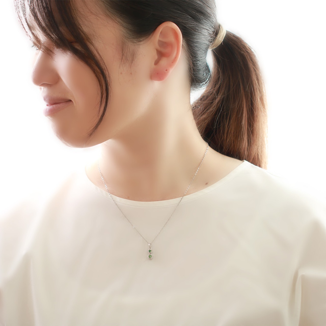 透明感がすごい！ 翡翠ダイヤ入りペンダントトップ A貨翡翠 jd_pt1218