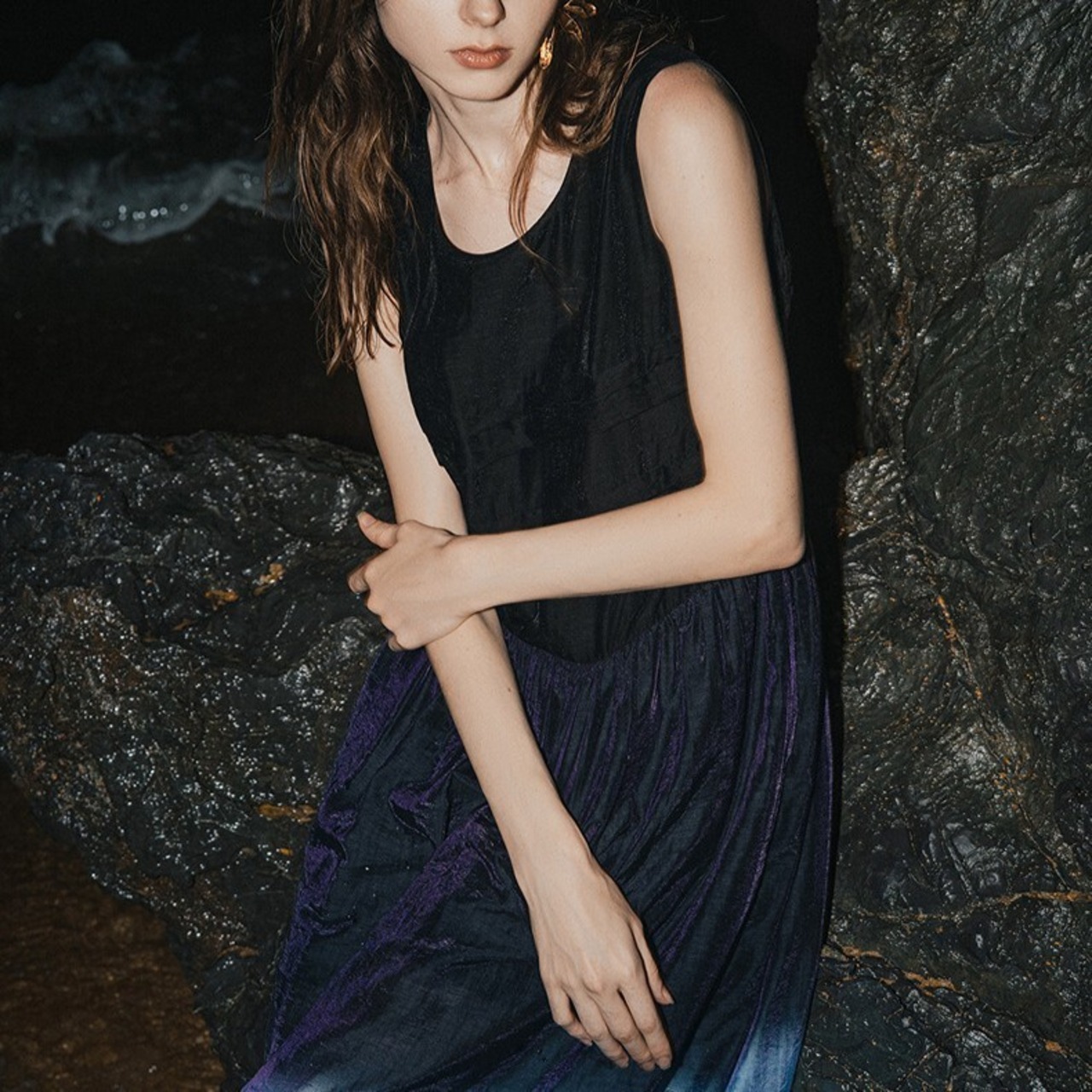 Gradient Sleeveless Dress / グラデーション ノースリーブ ワンピース