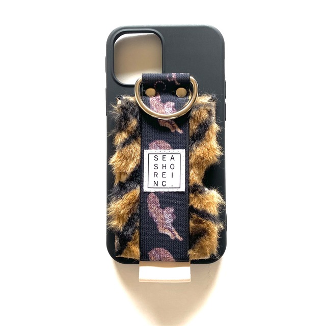 for iPhone【 rubber 】black tiger