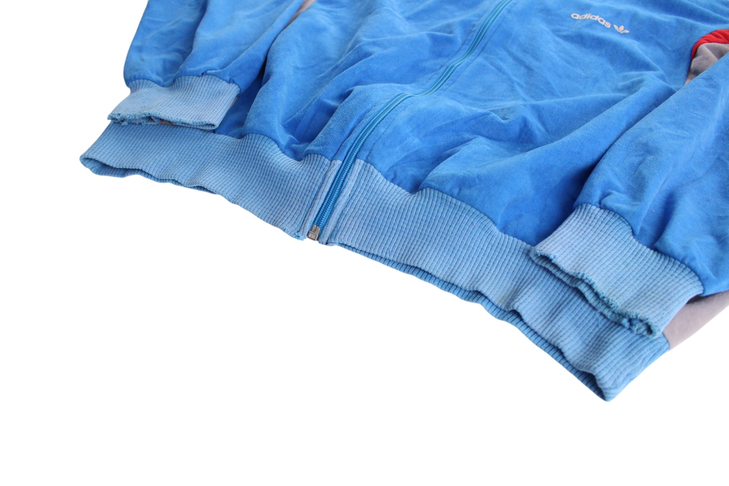 希少　アディダス　フランス製　ventex トラックジャケット　ベロア　80s ADIDAS アディダス 70〜 80年代 フランス製 VENTEX社 ベロア