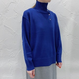 mizuiro ind ハイネックボタンディテールプルオーバー