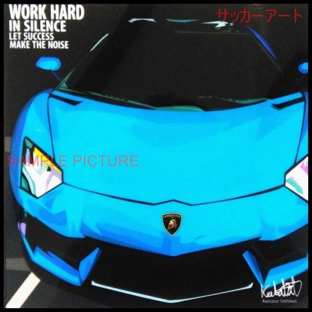 【51*51cm 特大サイズ】 グラフィックアートパネル ランボルギーニ Lamborghini 輸入車デザイン 木製 壁掛け ポスター (004-064)