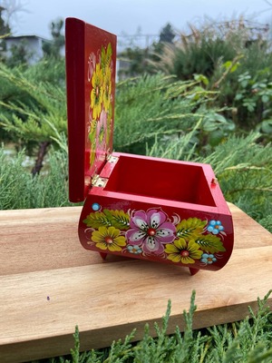 ペトリキフカ・ジュエリーボックス 12сm（ホメンコ）