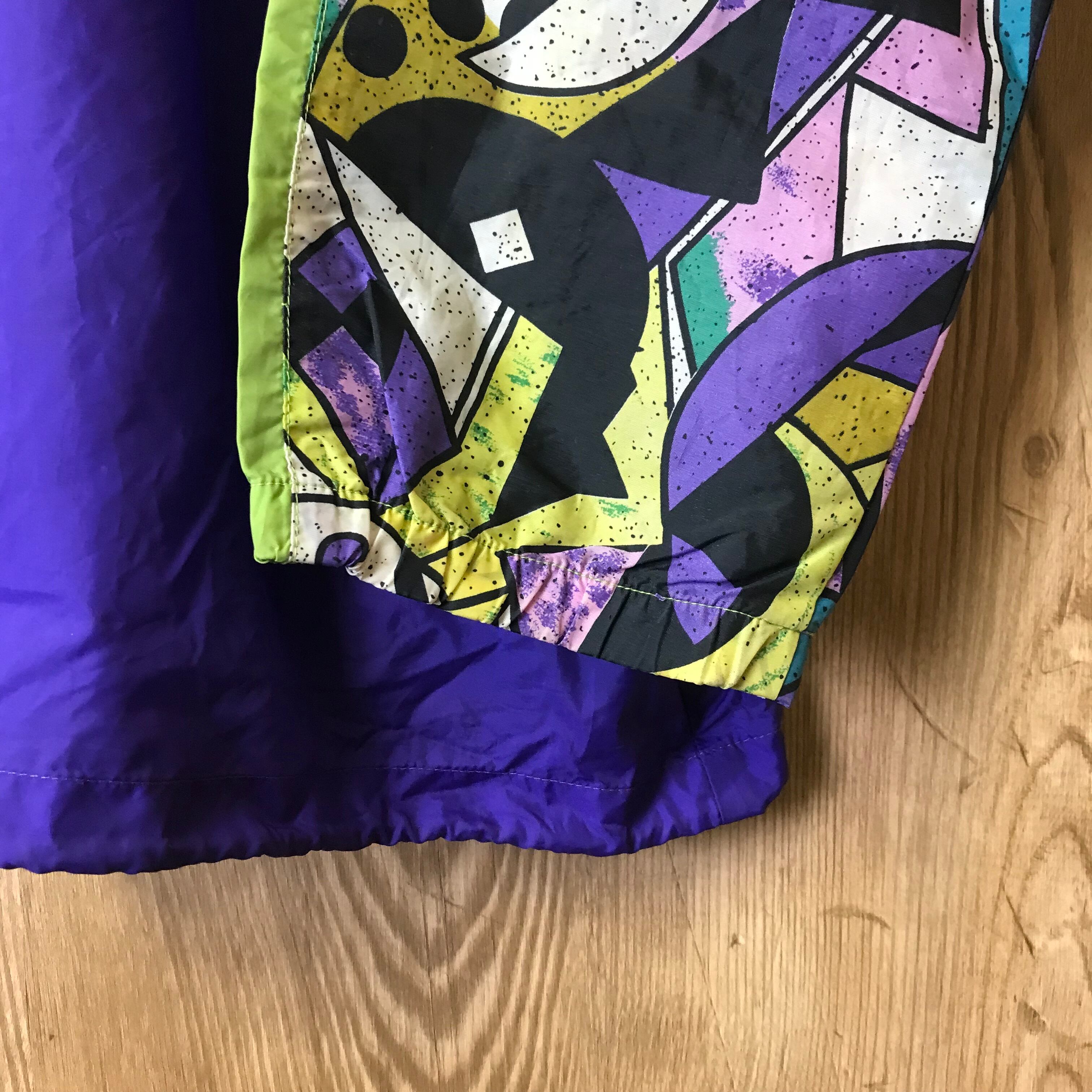 ☆90s VINTAGE active ナイロンジャケット フード収納付き メンズL