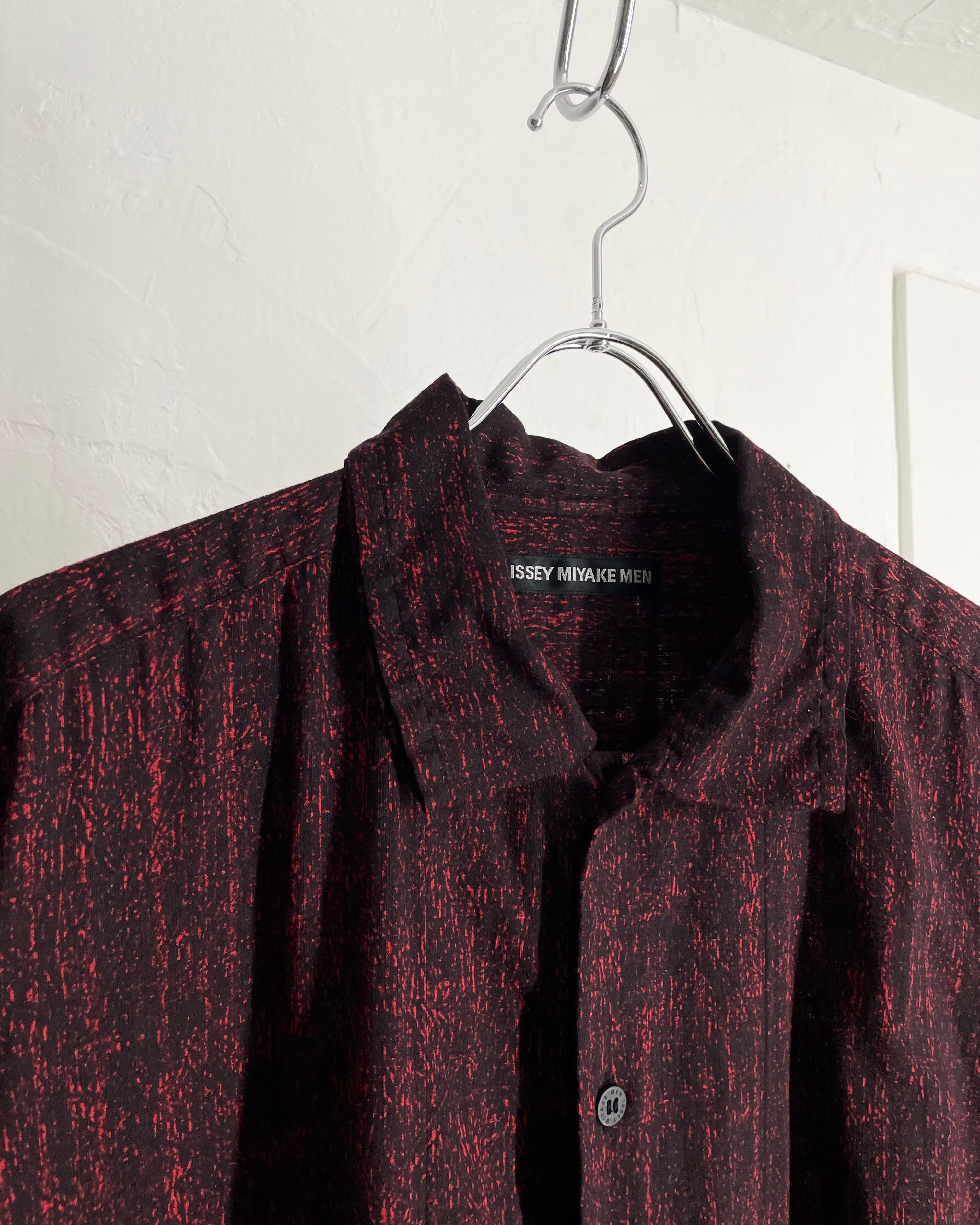 18AW ISSEY MIYAKE MEN Double Collar Gauze Cotton Shirt | VOLAR