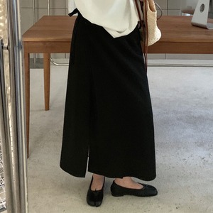 バックスリット ハイウエスト ロングスカート 10251