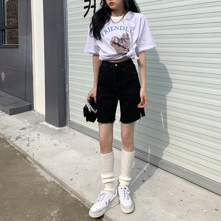 ショーツ サマー薄手ハイウェストウェストルーズ 夏物 ブルマー 試着室15716234175