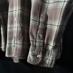 90s〜00s Timberland ベビーネルシャツ　ブラウン　チェックシャツ　長袖シャツ　XL