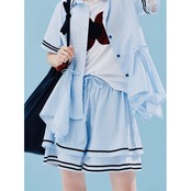 【2color】ピュアコットン ダブルフリル キュロット i0293