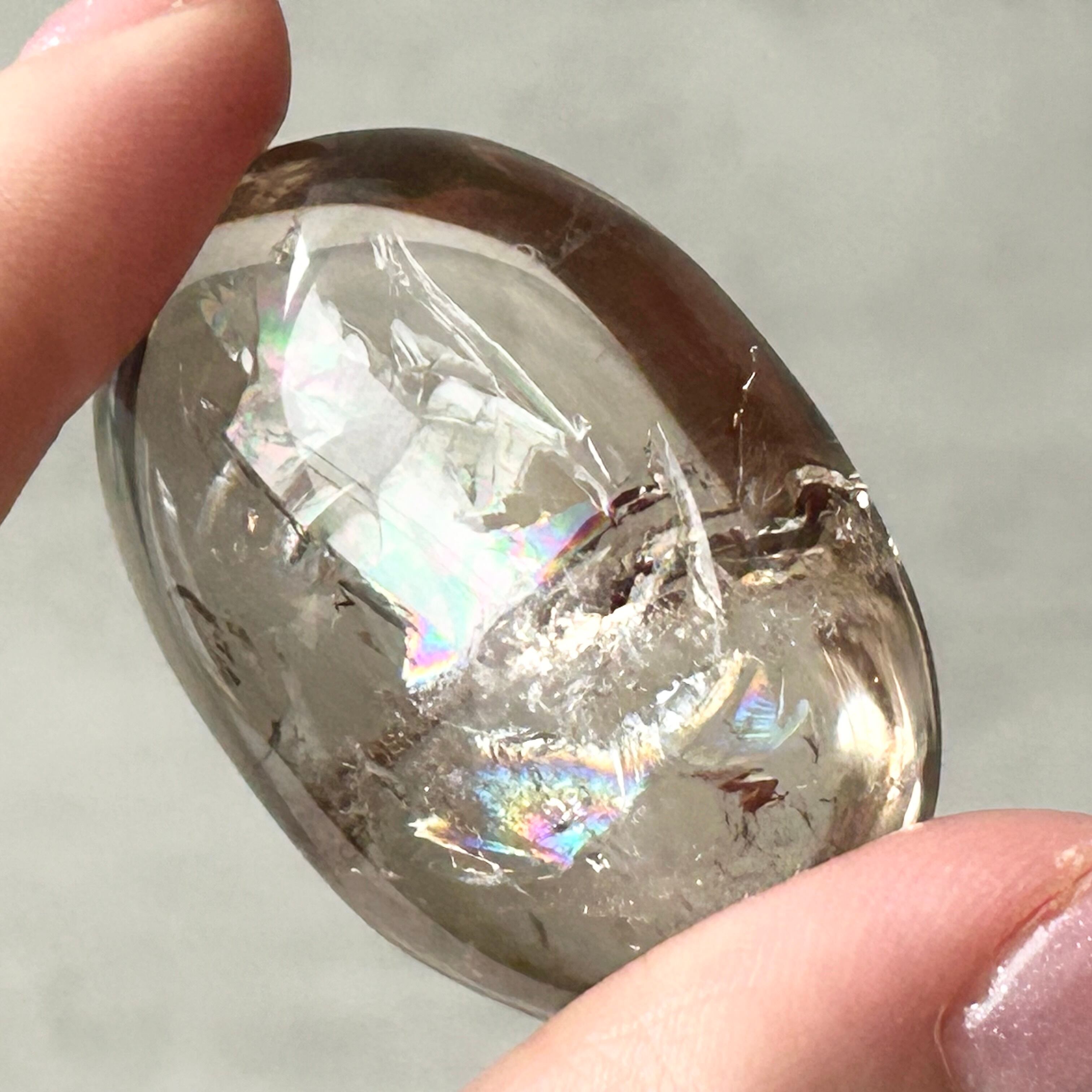 スモーキーアイリスクォーツ パームストーン | 天然石・パワーストーン