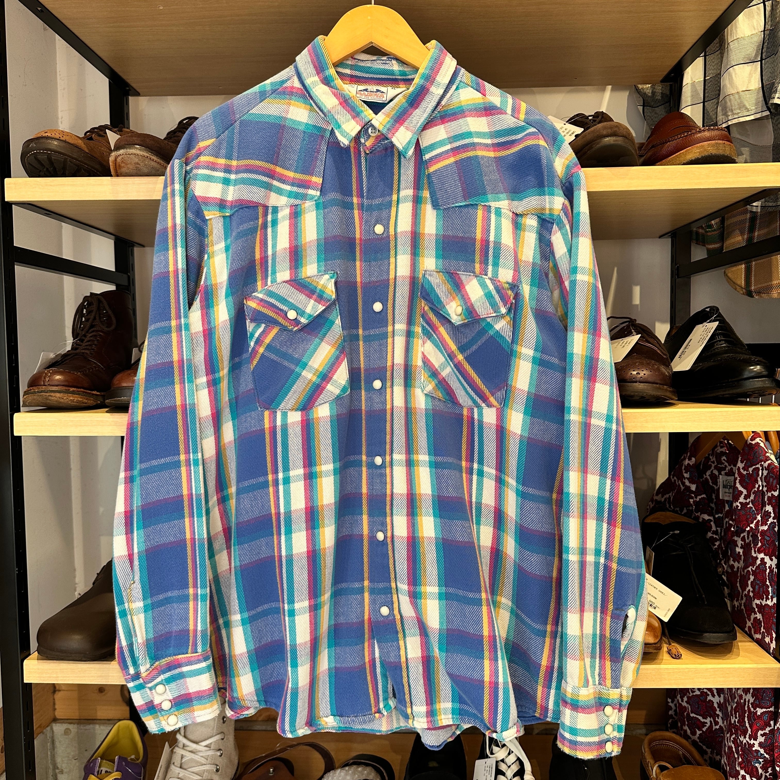 ⓃDAKOTA by FIVE BROTHER FLANNEL CHECK SHIRT 80S | safarionline