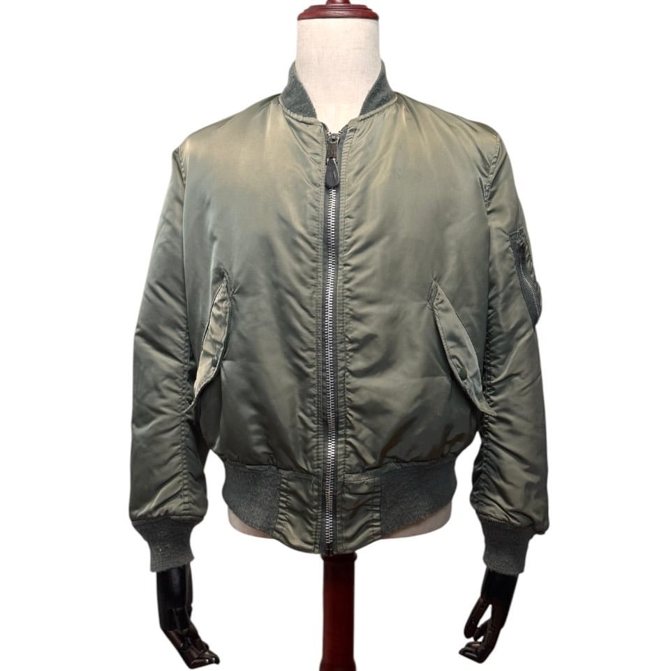 超美品 実物 1965年 USAF MA-1 フライトジャケット ALPHA 米軍実物 USAF 1965年製 ALPHA INDUSTRIES 社 MA-1 フライトジャケット