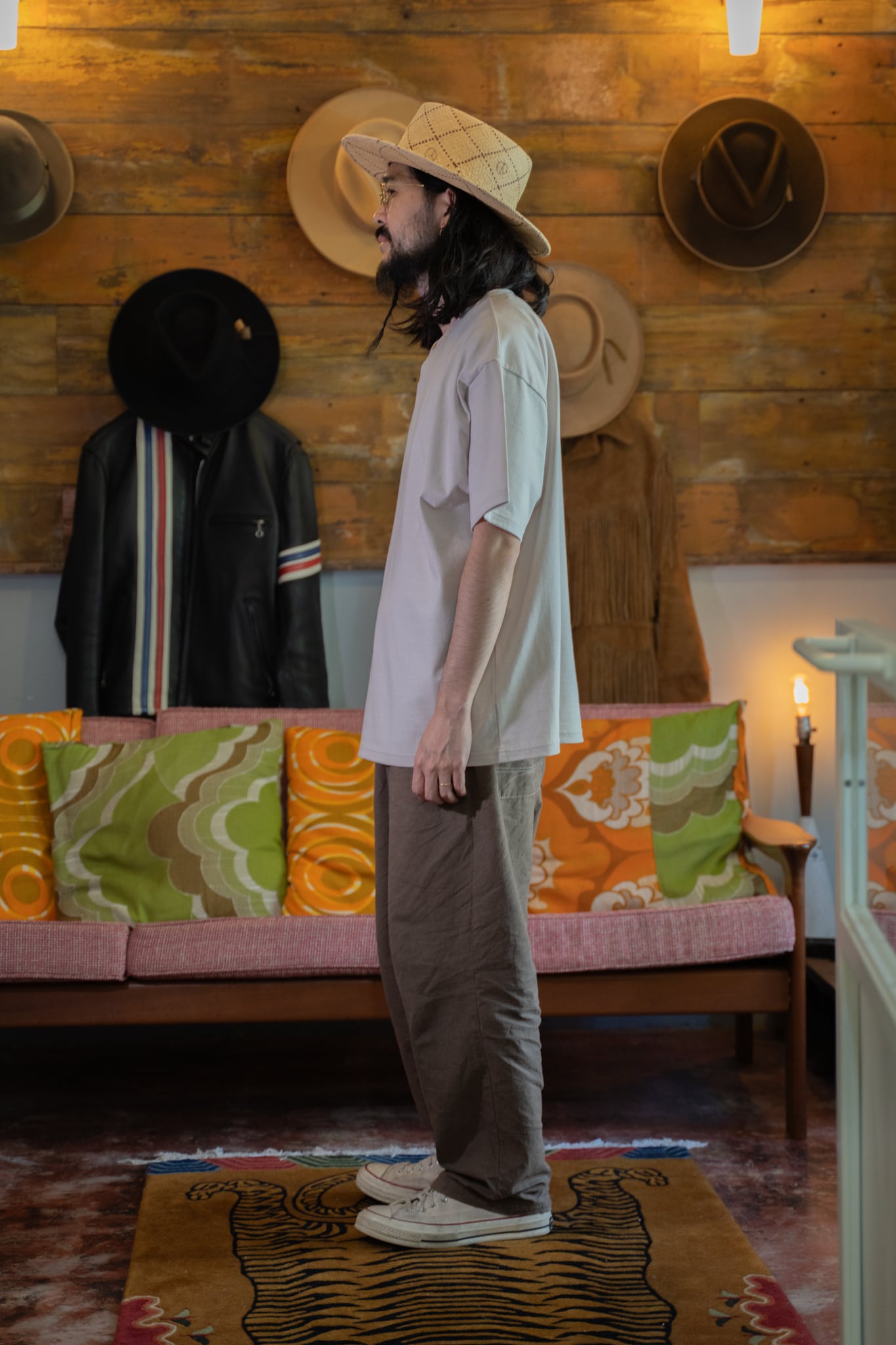 SOURCE:DARU HENRY NECK S/S T - ECRU | JAM THE HAT & CO.