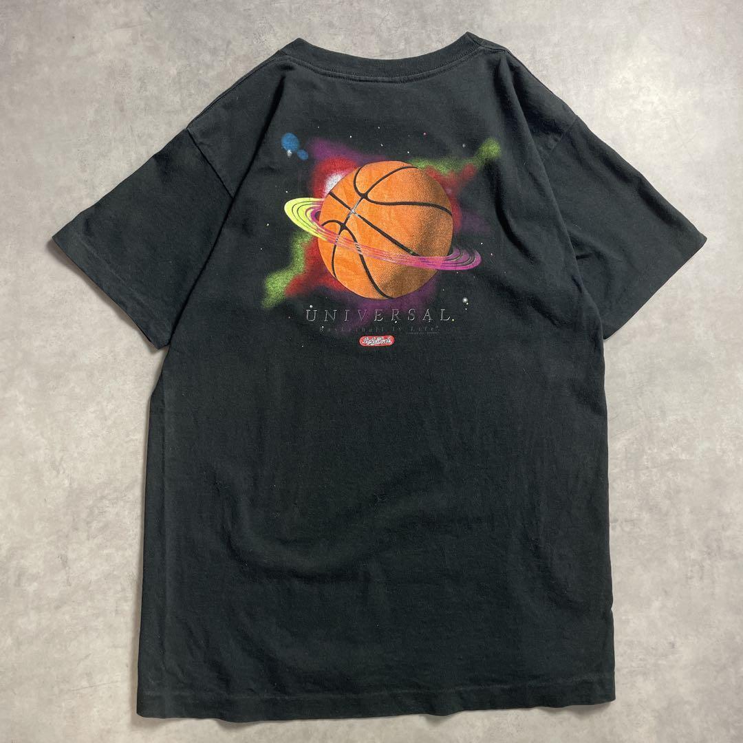 90s USA製 バスケットボール 宇宙 銀河 vintage T-shirt