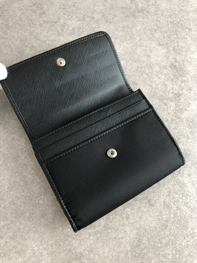 63800 PRADA プラダ 財布 ブラック トライアングルロゴ ナイロン パイピング 二つ折り財布 vintage ヴィンテージ オールド bg5sit
