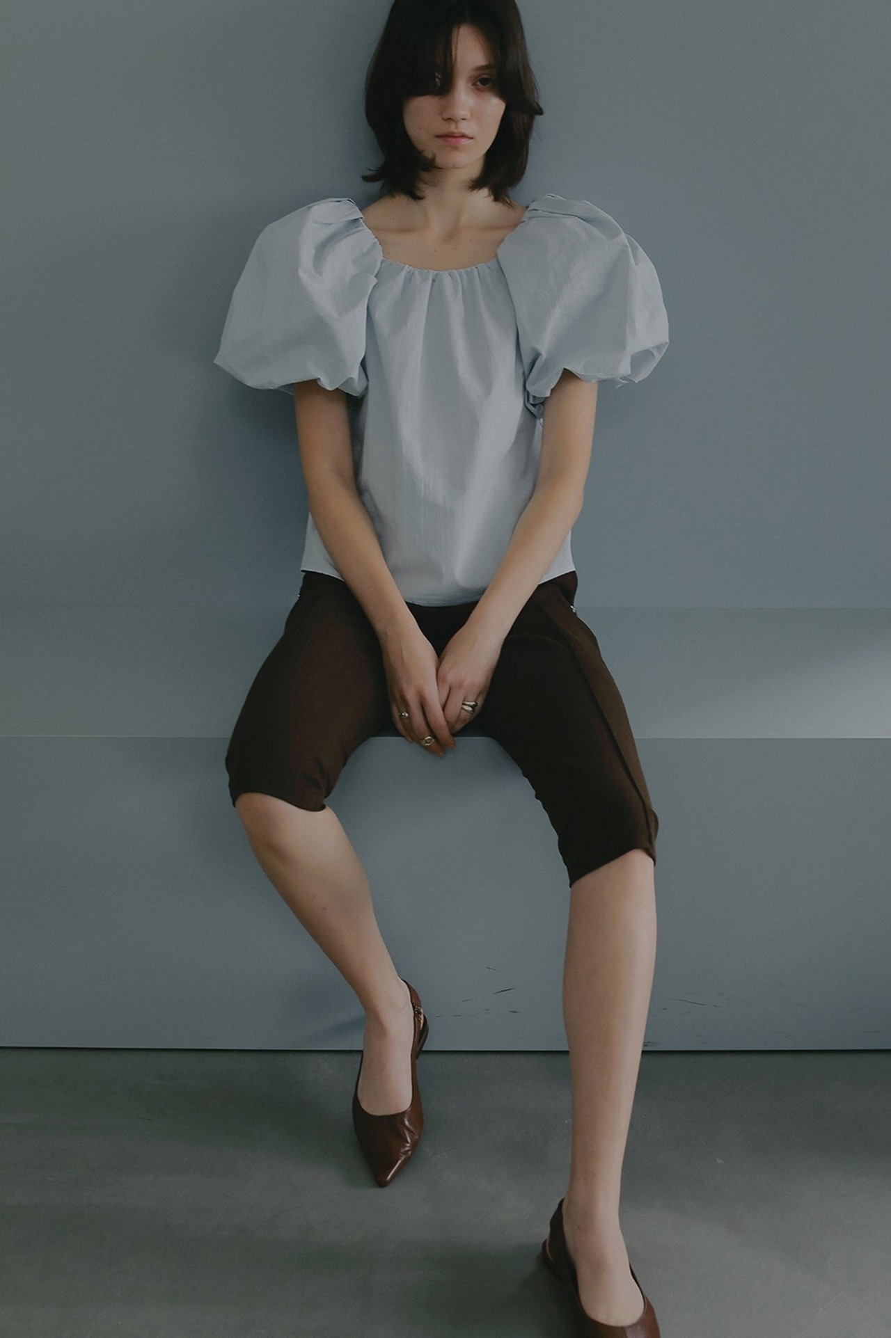 MANOF BALLON SLEEVE BLOUSE 3色展開
