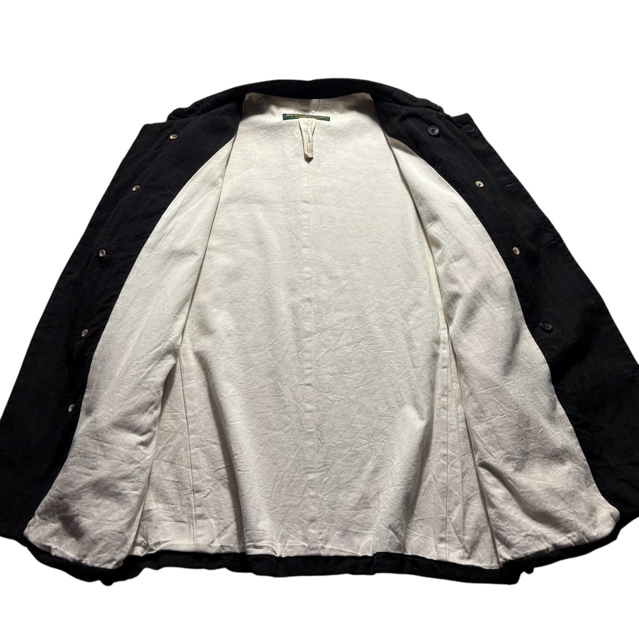 PAUL HARNDEN double breasted brown wool tweed jacket