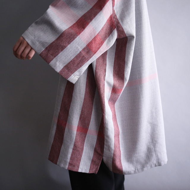good check pattern XXXXXL super big h/s shirt