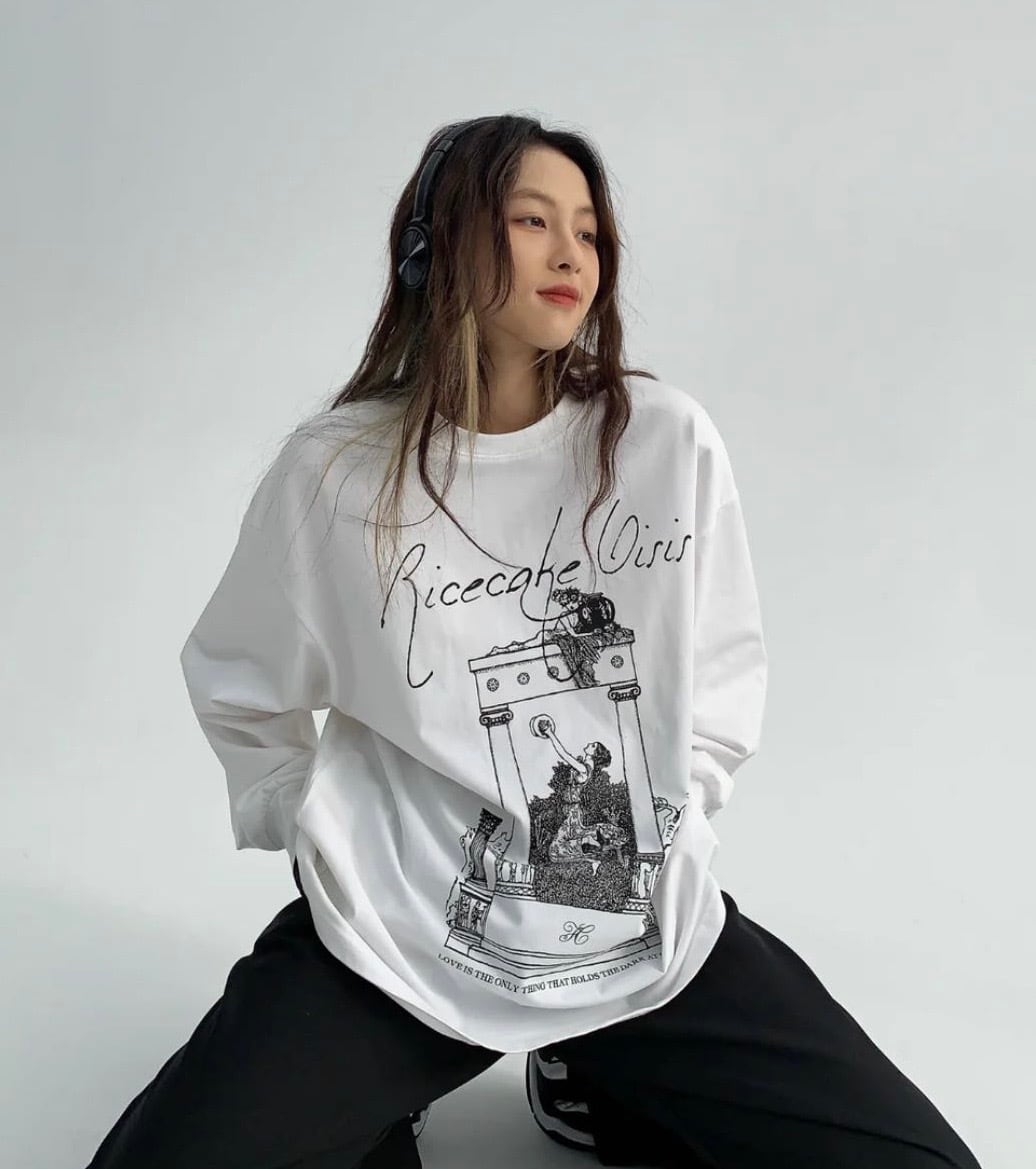 レトロプリントロングスリーブtee