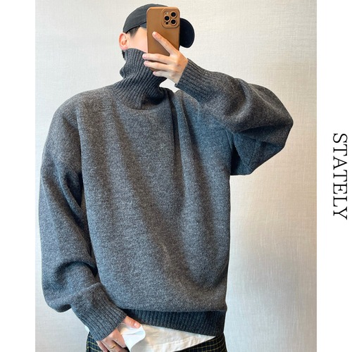 Warm Fleece Turtleneck セーター/2color_T70 画像