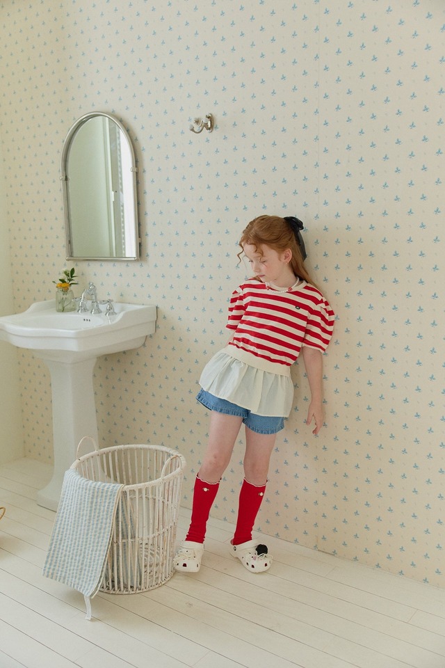 ※お洋服と同梱限定※【即納】<berryberry>  Rose socks