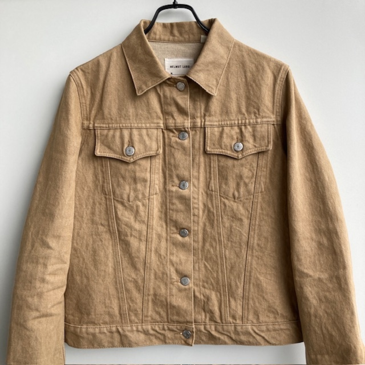 Helmut Lang ヘルムートラング 本人期 デニムジャケット トラッカー プラダ期 イタリア製 ベージュ ヴィンテージ古着 42 画像7