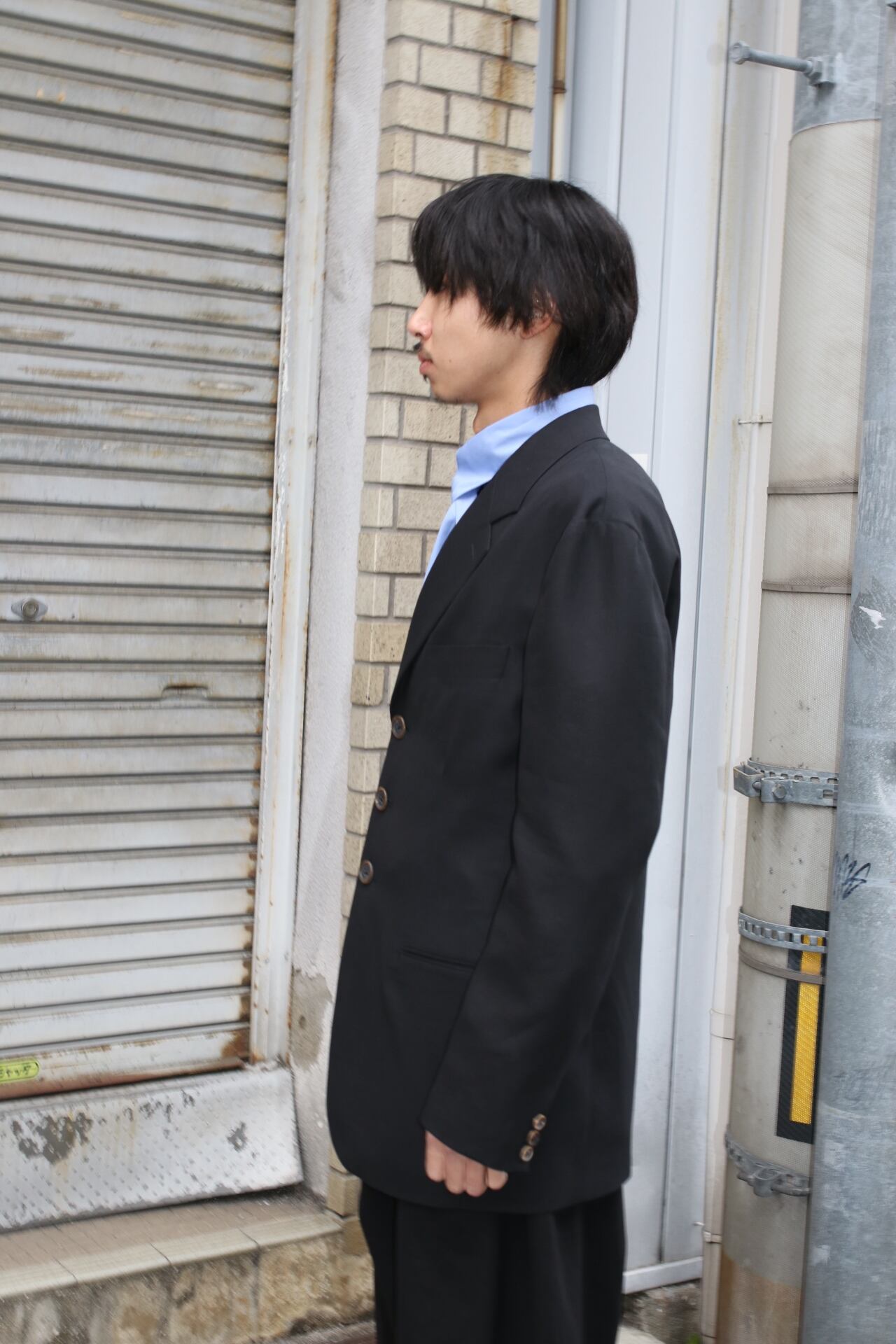 26SS】SOSHIOTSUKI DRAPE FACING JACKET (CHARCOAL GRAY) S26SS12JKT-C