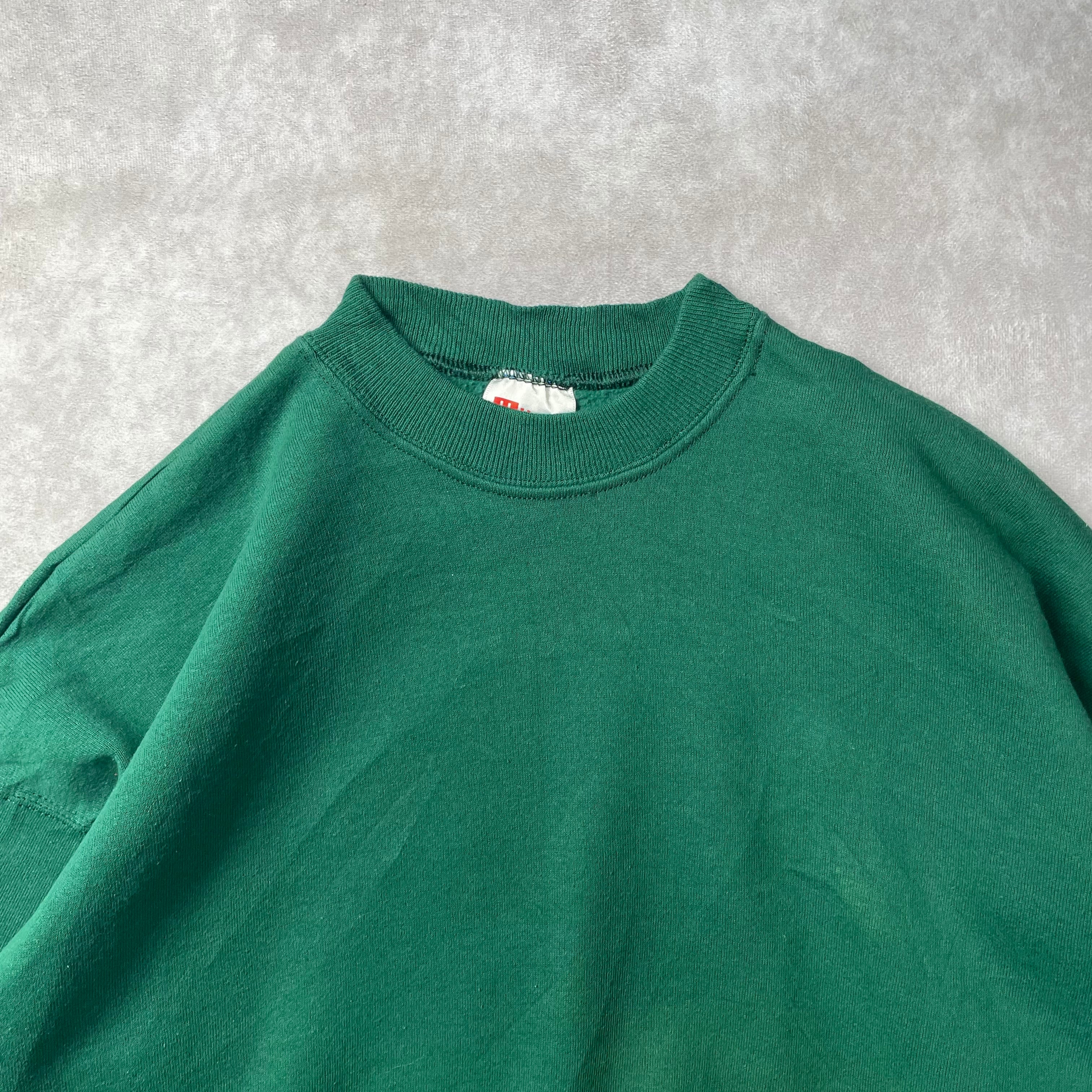 90s Hanes ヘインズ メキシコ製 無地 スウェット XL 緑 グリーン 90s Hanes ヘインズ メキシコ製 無地 スウェット XL 緑 グリーン