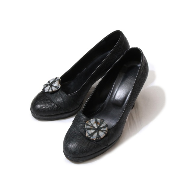 HenryBeguelin CrocodilePatternLeatherPumps
