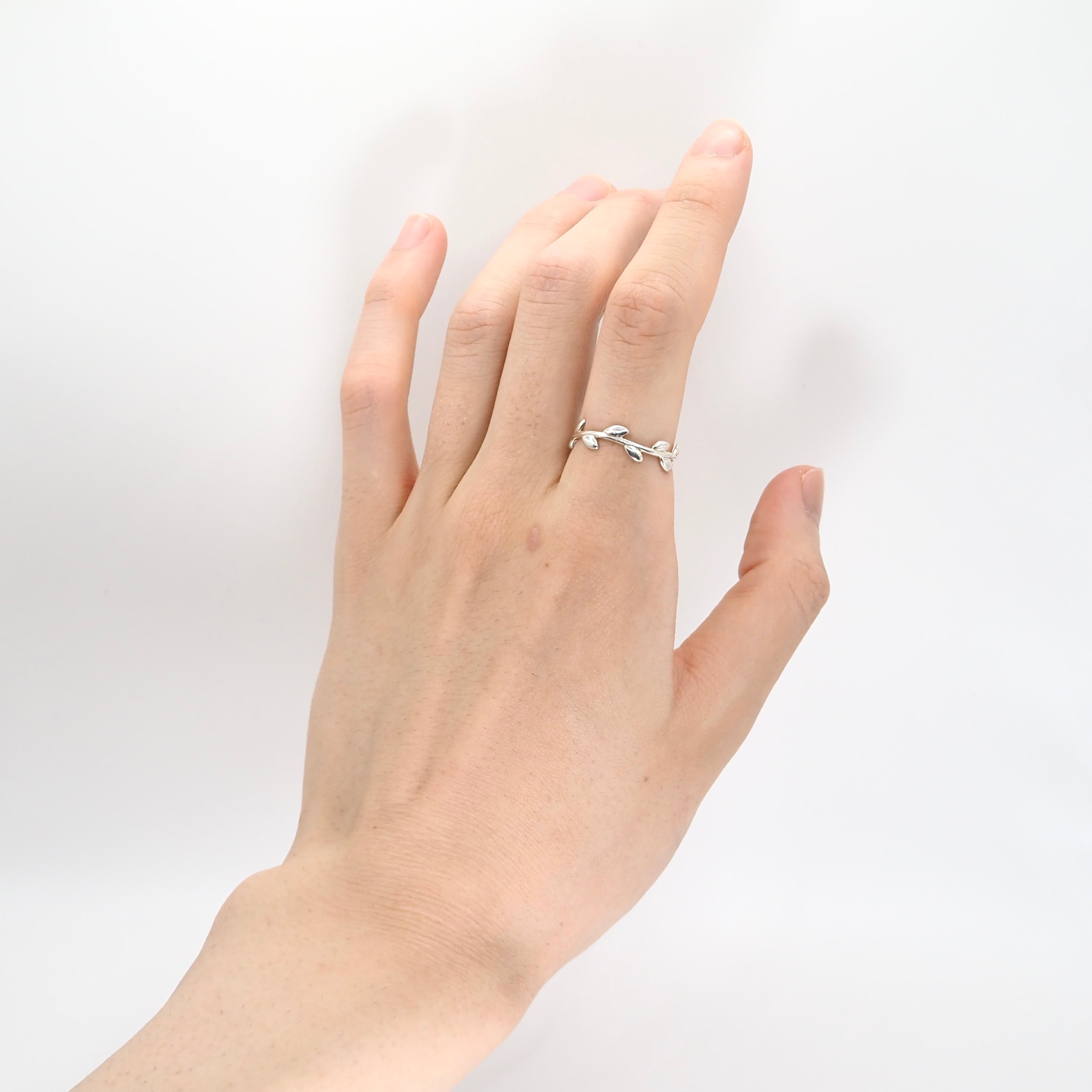 Tiffany&Co. 約16号 オリーブリーフリング シルバー925 ティファニー