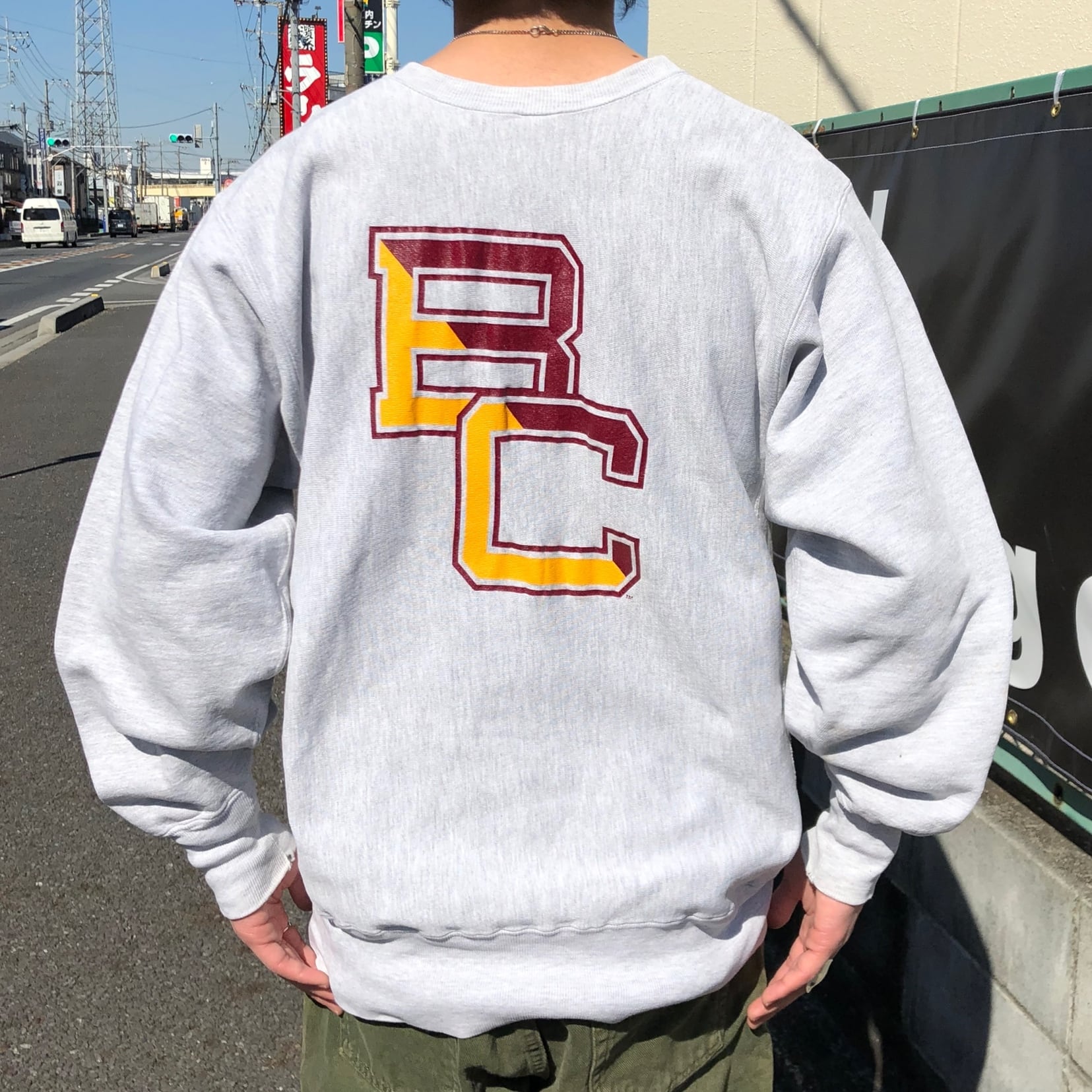 champion リバースウィーブ　バックプリント