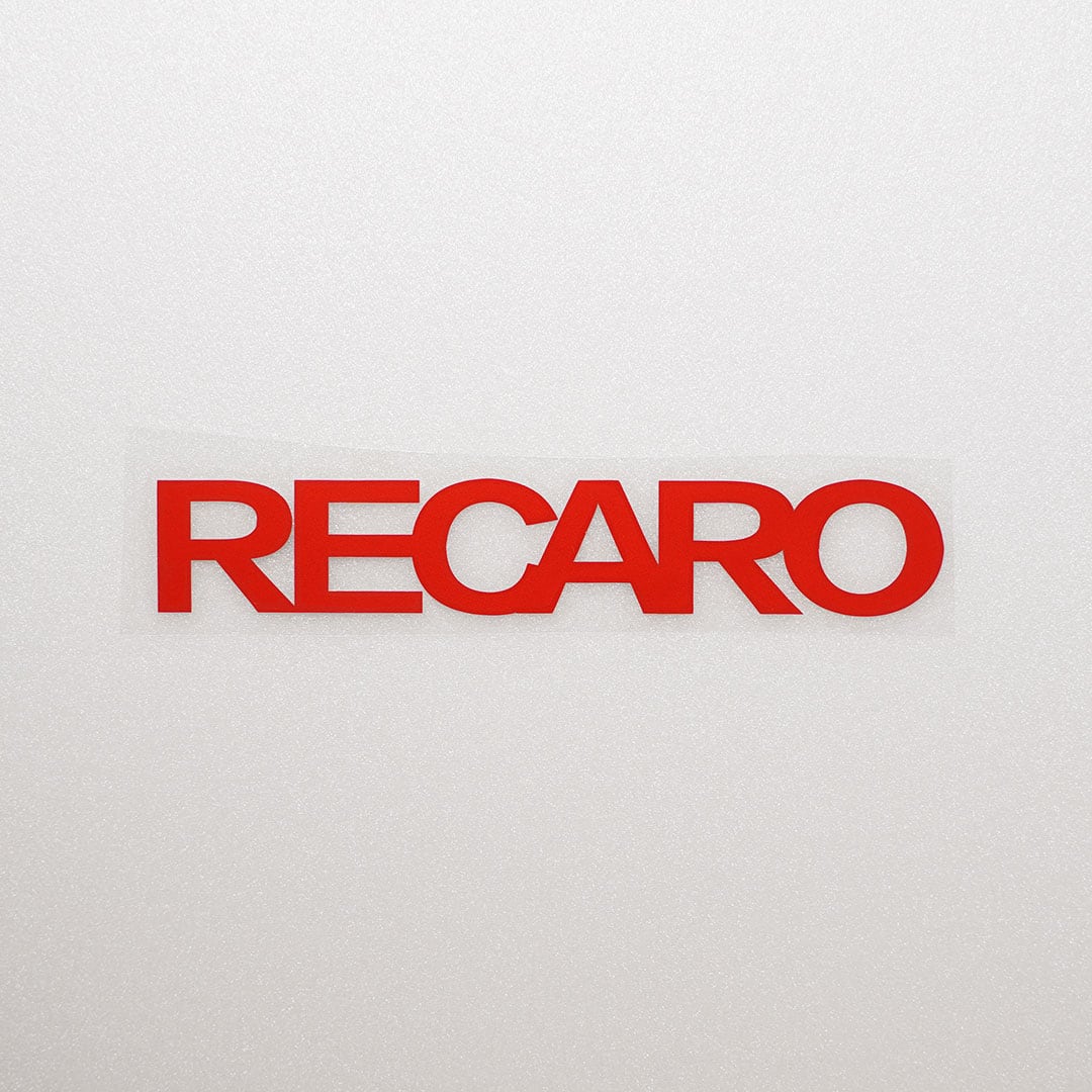 RECARO レカロ カッティングステッカー レッド 1枚 縦25mm×横150mm