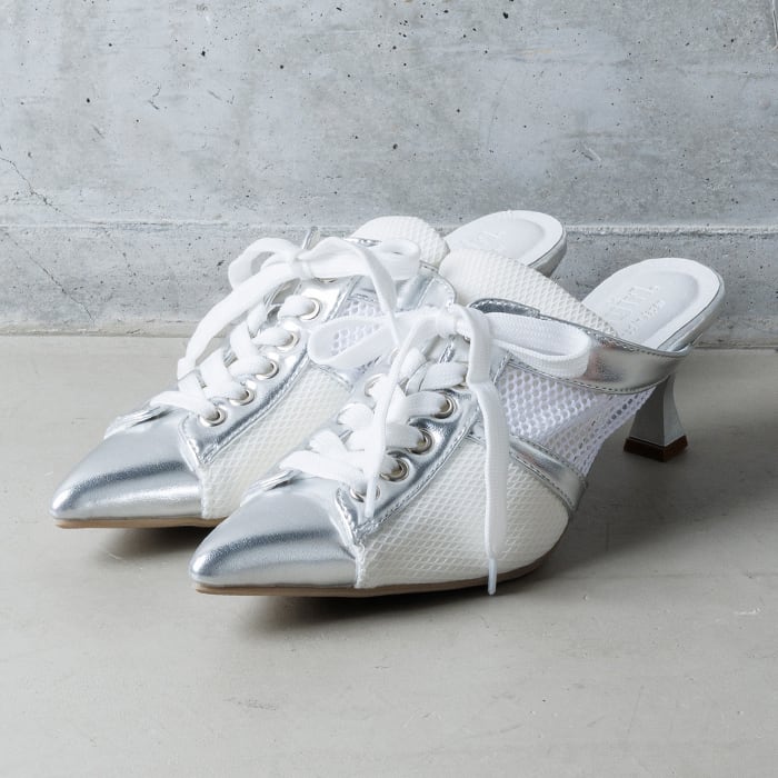 レースアップミュールパンプス(313-1597)[530S] | attagirl