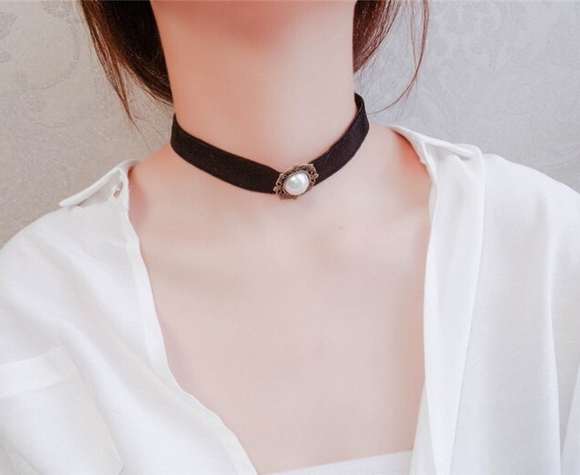 ゴスロリ パール チョーカー 病み可愛い ゴシック 韓国 オルチャン モード系ファッション専門店 With U ゴスロリ パール チョーカー 病み可愛い ゴシック 韓国 オルチャン モード系ファッション専門店 With U