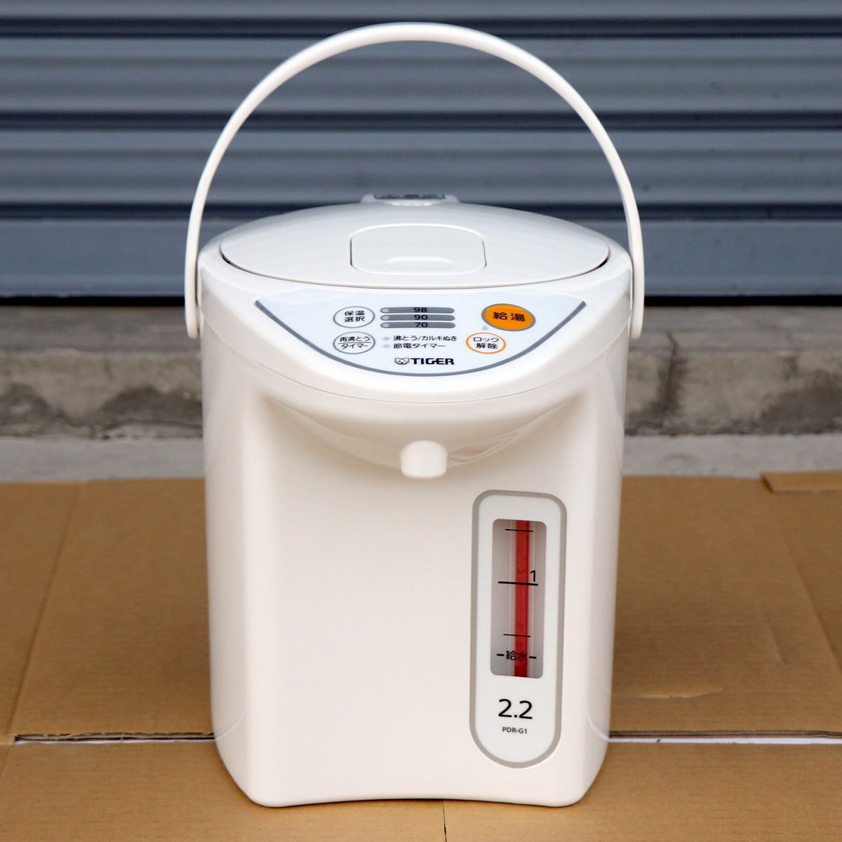 【レガストック川崎本店】【K9334】タイガー　マイコン電気ポット　PDR-G221　2019年製 タイガー・マイコン電動ポット・2.2L・PDR-G221・No.200708-618・梱包