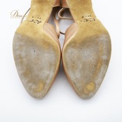 社交ダンス 衣装 スタンダード シューズ 24 1/2サイズ ブラウン系 ケントダンス Kentdance 無地 シンプル 明るい ストラップ 日本製 練習 レッスン 光沢 高級感 イベント ステージ ダンス衣装 ダンスシューズ