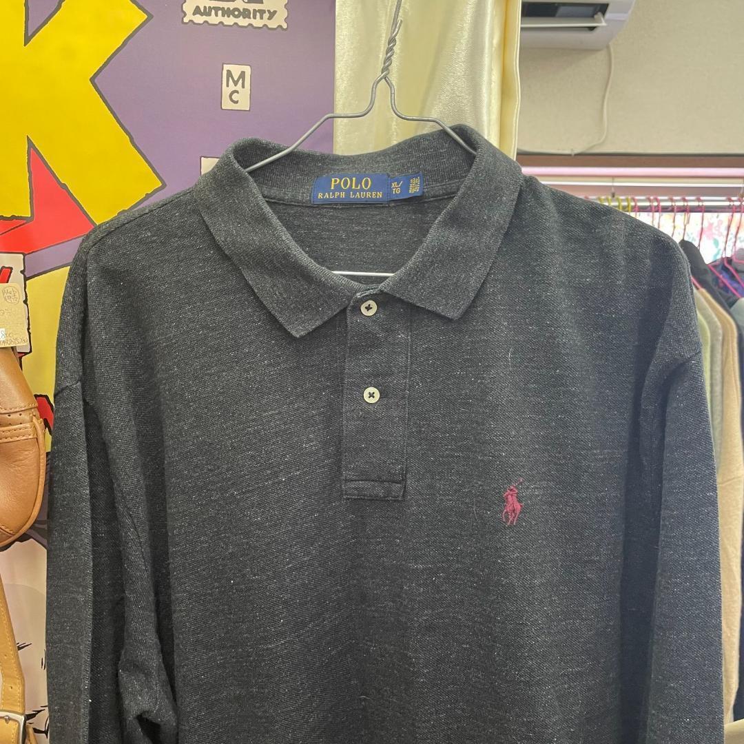 美品 POLO RALPH LAUREN ポロラルフローレン 長袖ポロシャツ XL