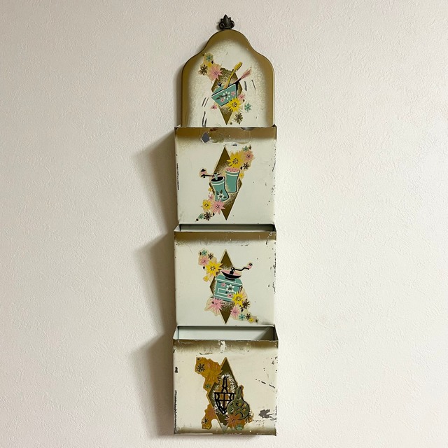 70s USA Vintage Letter rack wall hangings　L893