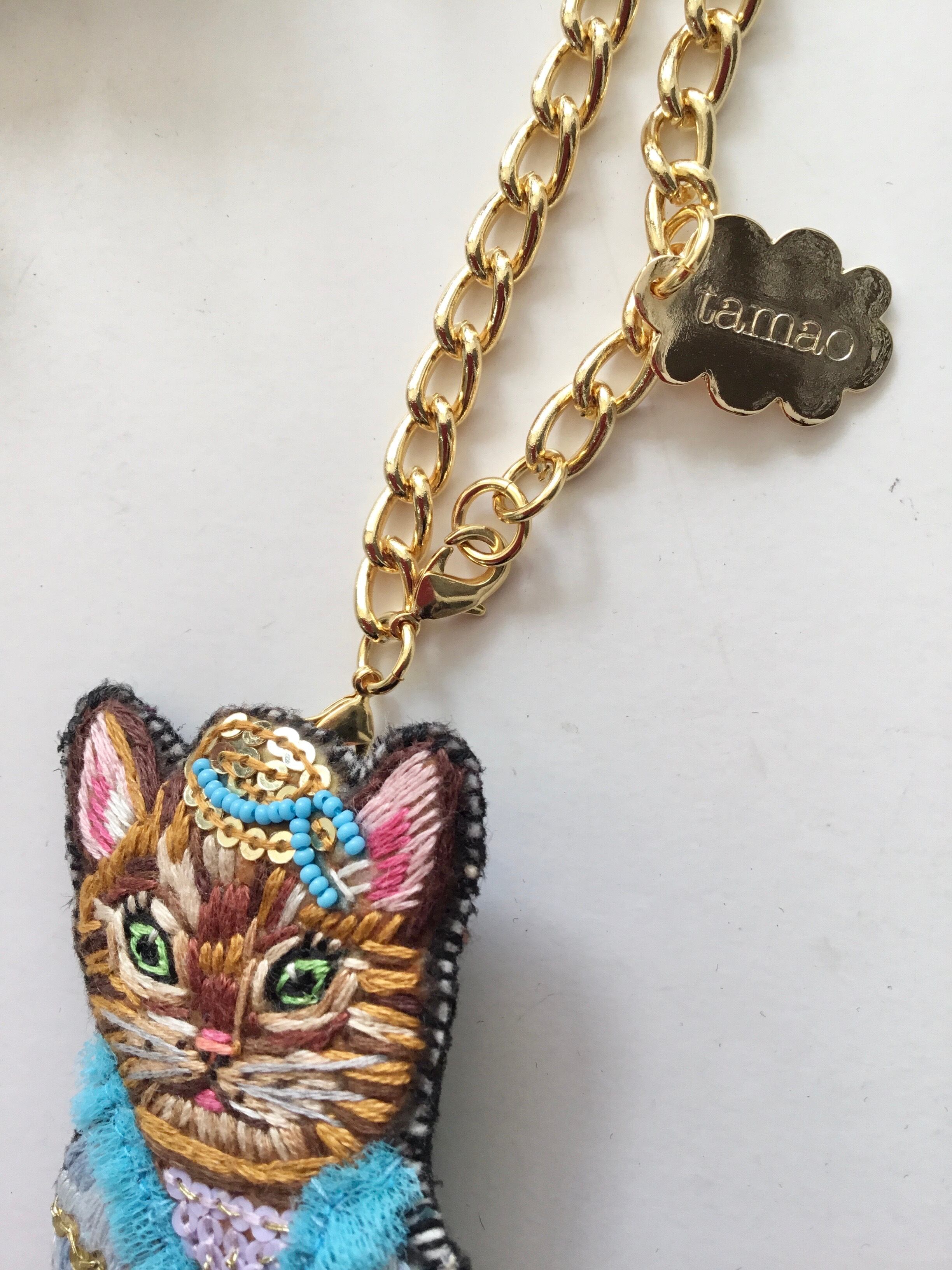 TAMAO WORLD Nathalie Lete チャームブローチ ケーキとねこ | MONOTIAM