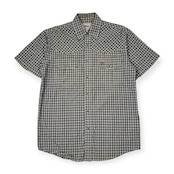 FJALLRAVEN フェールラーベン チェック 半袖シャツ S/グリーン系 メンズ