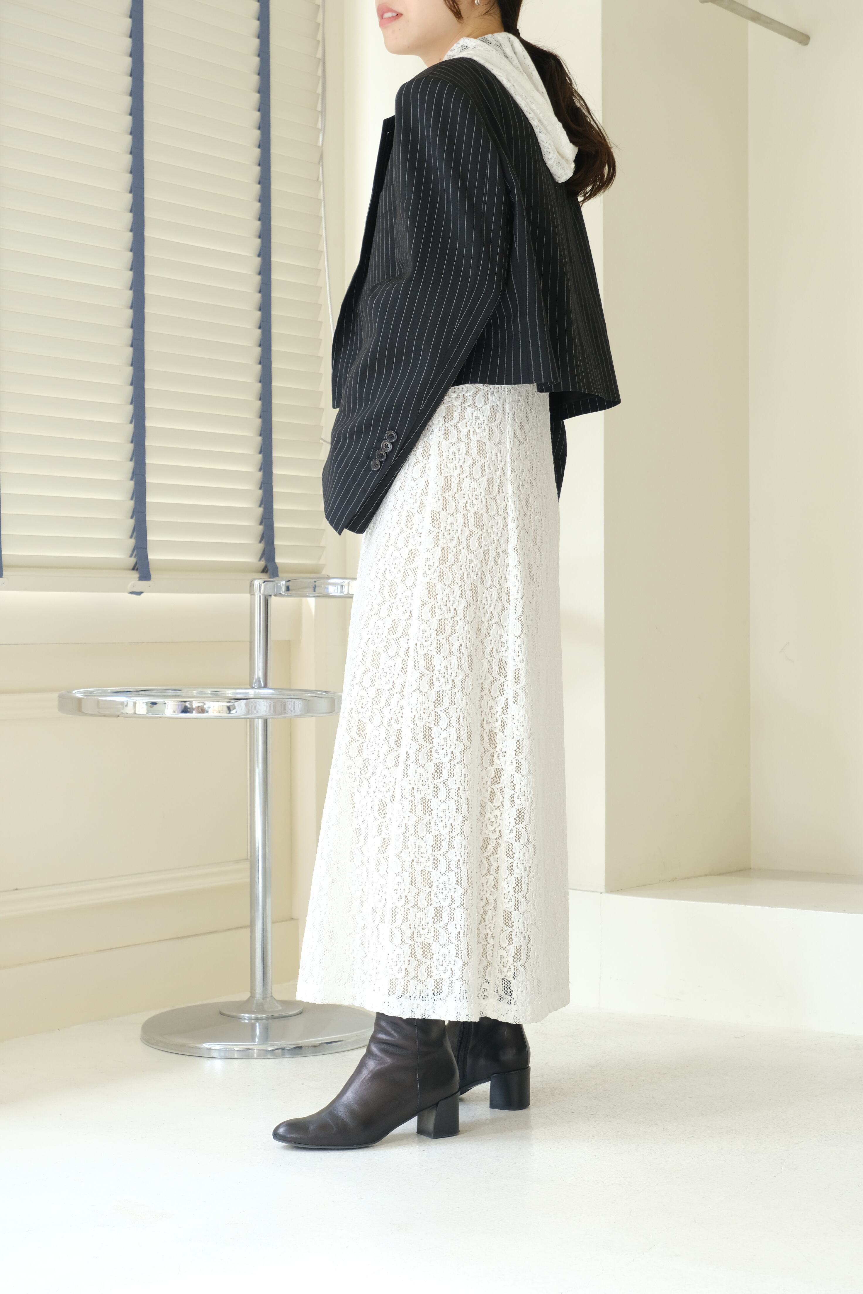 BELPER】 LACE RONG PARKA | theour