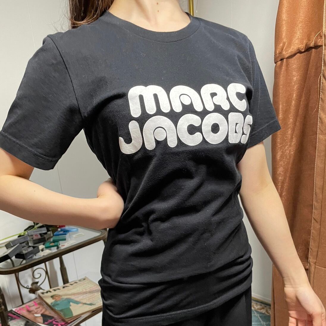 Marc Jacobs Logo Tee Black | sorcierevintage powered by BASE