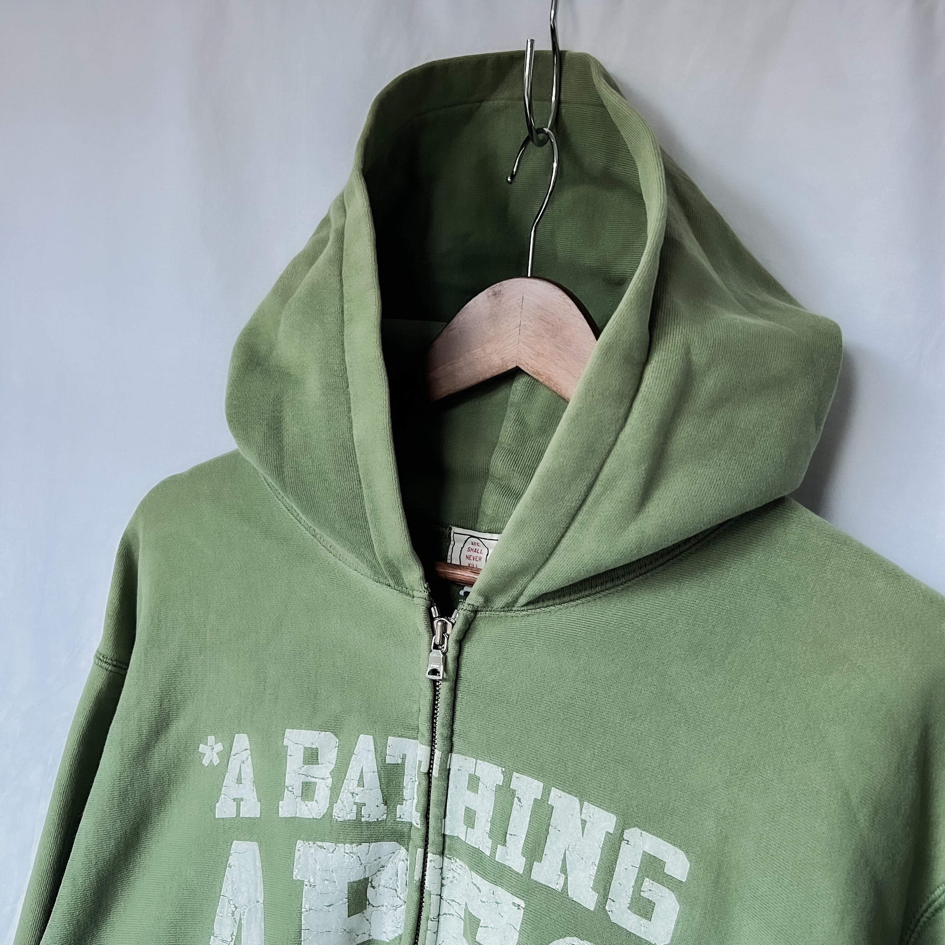 【希少】A BATHING APE NIGO期 ダブルジップ ロゴ パーカー