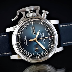 【GRAHAM グラハム】Chronofighter Vintage PULSOMETER  クロノファイターヴィンテージ パルスメーター ブルー 世界限定250本／国内正規品 腕時計