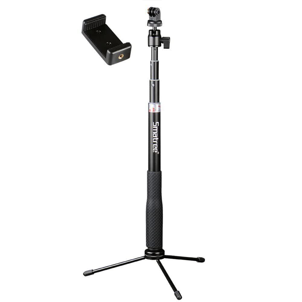 Smatree 自撮り棒 スマホホルダー、カメラ付き Amazon | Smatree 自撮り棒 GoPro hero11対応でき10/9/8/7/6/5/4/3