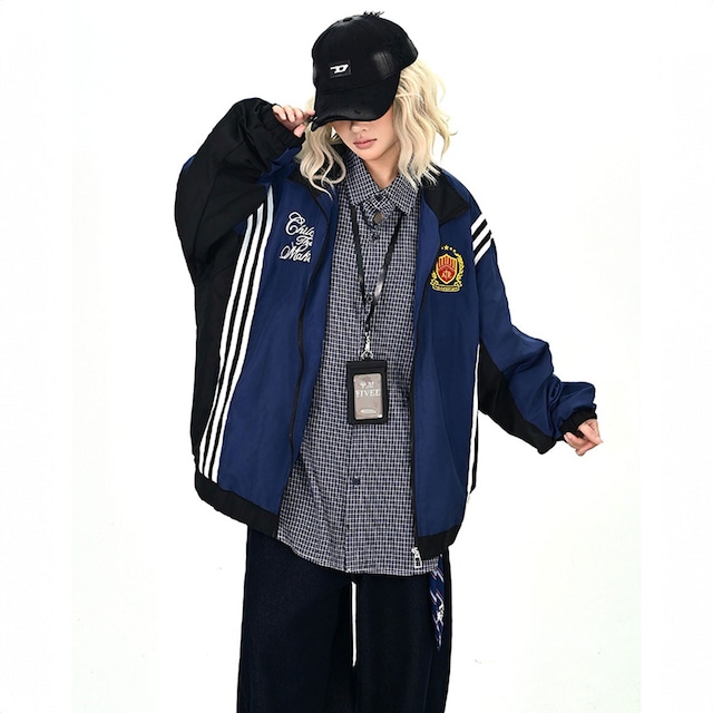 トリプルラインカレッジブルゾン 2col R01036