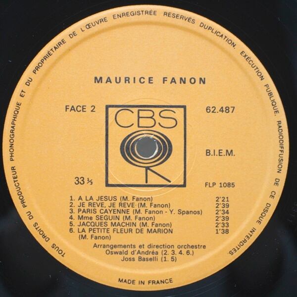 Maurice Fanon / Maurice Fanon [62487, 62.487] - 画像4