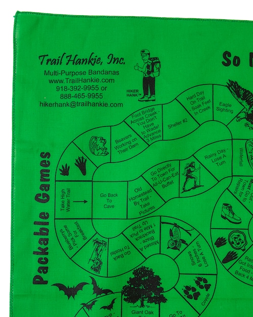 TRAIL HANKIE SO MANY TRAILS... BANDANA 2 TRAIL HANKIE SO MANY TRAILS... BANDANA 2