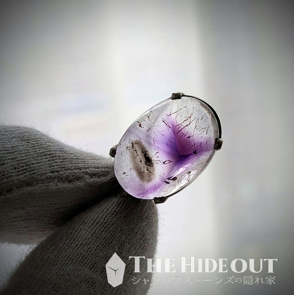 店長きまぐれアクセサリー002 ジンバブエ産アメジストスモーキーペンダント 未練たらたら★5越えて★6にしたいバレリーナアメスモ