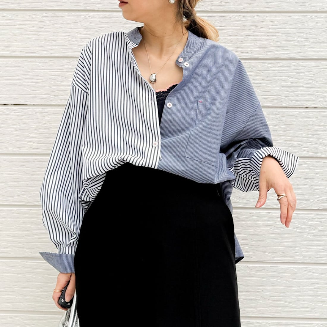 ミックスストライプシャツ